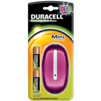 Duracell Mini Charger (Pink)+2 x AA Cells (CEF20-P-UK)
